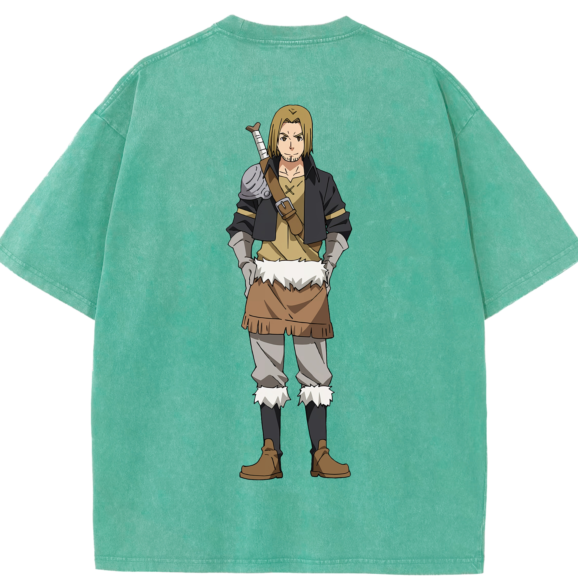 （画像用） 転スラ Regarding Reincarnated to Slime 綿100% ヴィンテージ風 半袖Tシャツ（背面プリント）